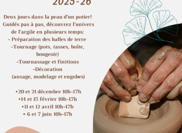 dates d'ateliers de tournage potier dijon